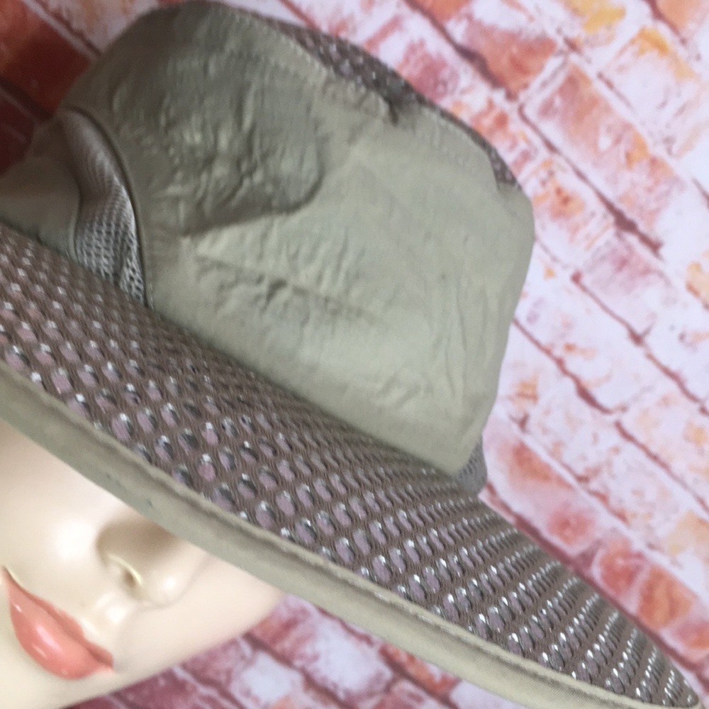 Khaki Wide Brimmed  Reflective Sunhat - Picture 3 of 9
